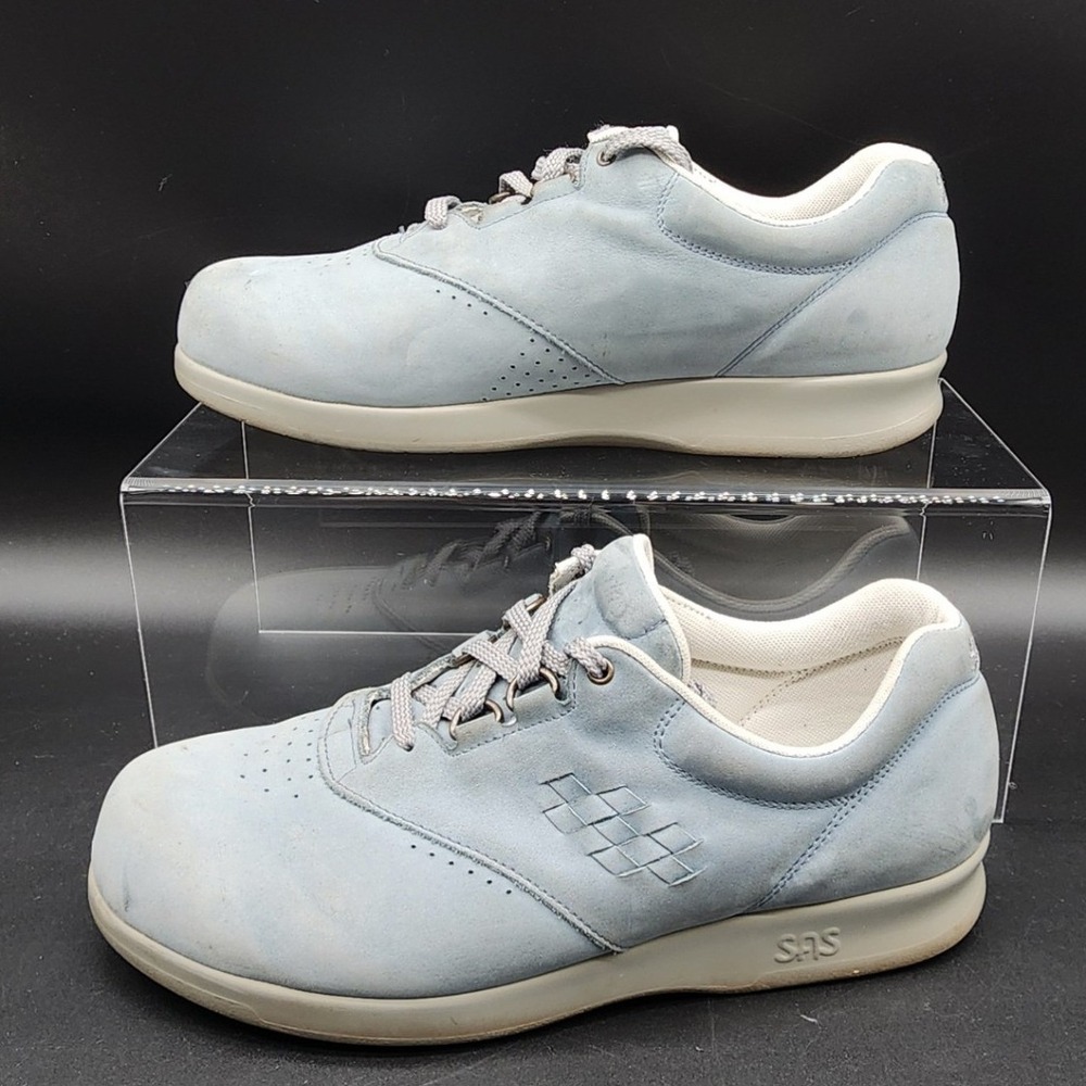 SAS 9 WW Blue Nubuck Free Time Walking Shoes Comfort Casual Ortho USA Made READ